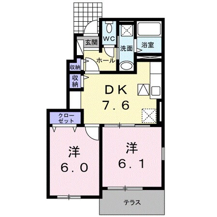 ヒッコリー　リッジ弐番館の物件間取画像